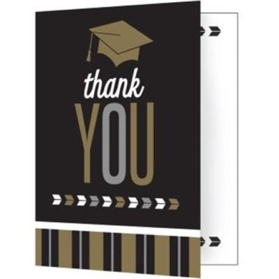 thank you cards grad party Amazon.com : Hello Love Goods Graduation Thank You Cards Personalized with  Name, 5.5x4.25 Black and White Thank You Note Cards, Envelopes Included  (Flat Notecard) : Office Products main image 1
