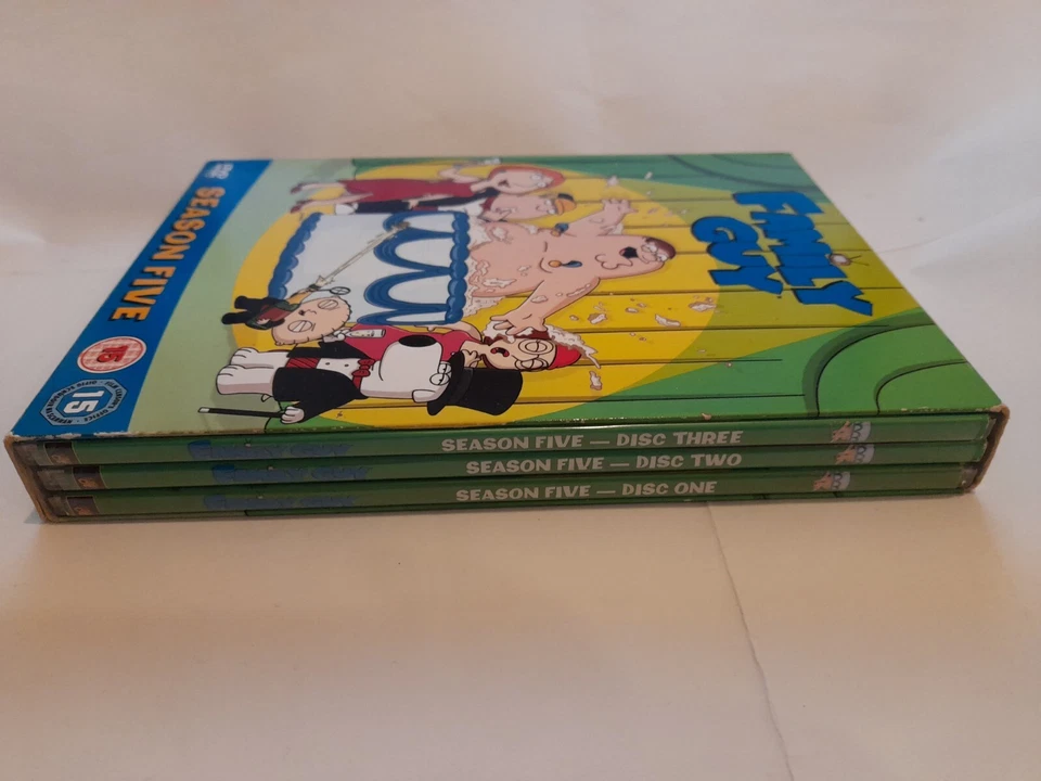 Family Guy: Season 5 (DVD,2006,3 Disc Box Set, Slipcover)-Over 40 Deleted Scenes - Image 4 of 4