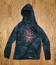 Boys pullover hoodie sweater with hood and front pocket tekgear warmtek M 10/12