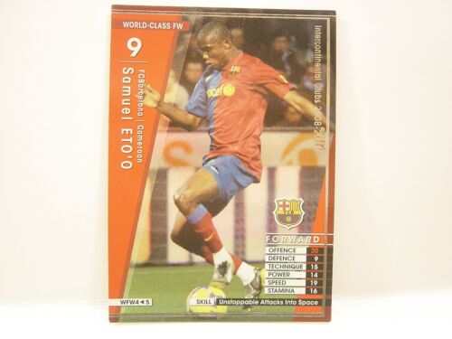 Panini WCCF 2008-09 WFW Samuel Eto'o Fils 1981 Cameroon　No.9 FCB World‐Class FW - Picture 1 of 7