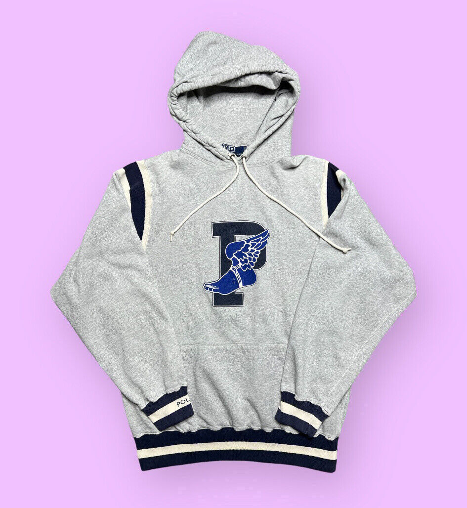 Vintage Polo Ralph Lauren Stadium 1992 P Wing Hoodie Vintage Polo Ralph Lauren Stadium 1992 P Wing Hoodie