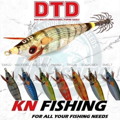 DTD REAL FISH Bukva Squid Lure Fishing Sea Eging Boat Sizes 1.0 1.5 2.0 2.5 3.0 - Picture 1 of 11