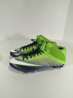 Mens Nike Vapor Speed Football Cleats Size 15 846443-369 Green Blue White  New