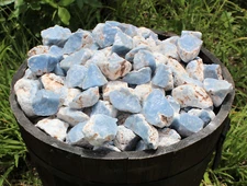 5 lb Bulk Blue Rough Natural Angelite Crystal Stone Raw Crystal Mineral Peru 