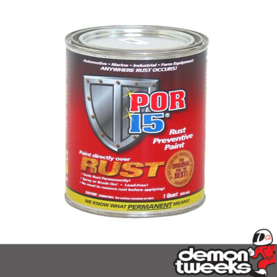 POR15 Auto/Van/Fahrzeug Metall Rost vorbeugende Lackierung - 946ml - glänzend schwarz