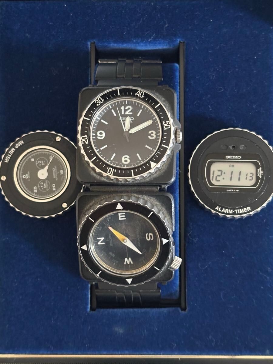 SEIKO　フィールドマスター　コントラ 　1421(SAZ)SW SEIKO Field Master Contra 1421 SAZ Analog Digital Compass
