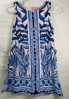 NWT Lilly Pulitzer Donna Romper Pink Tropics Heat Wave Pink / Blue Size 8