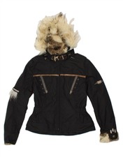 Hell Is For Heroes Womens Hooded Windbreaker Jacket It 46 Large Black Bq01