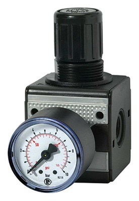 Riegler D-Regler multifix / G 1 BG5 / 0,5-10 bar / Manometer - 100433