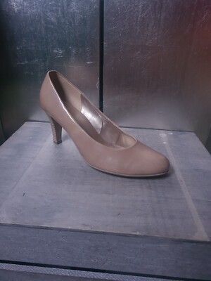 Neuwertige GABOR Pumps Gr 40 (6,5) Lackleder creme beige Schuhe Ballerinas #1305