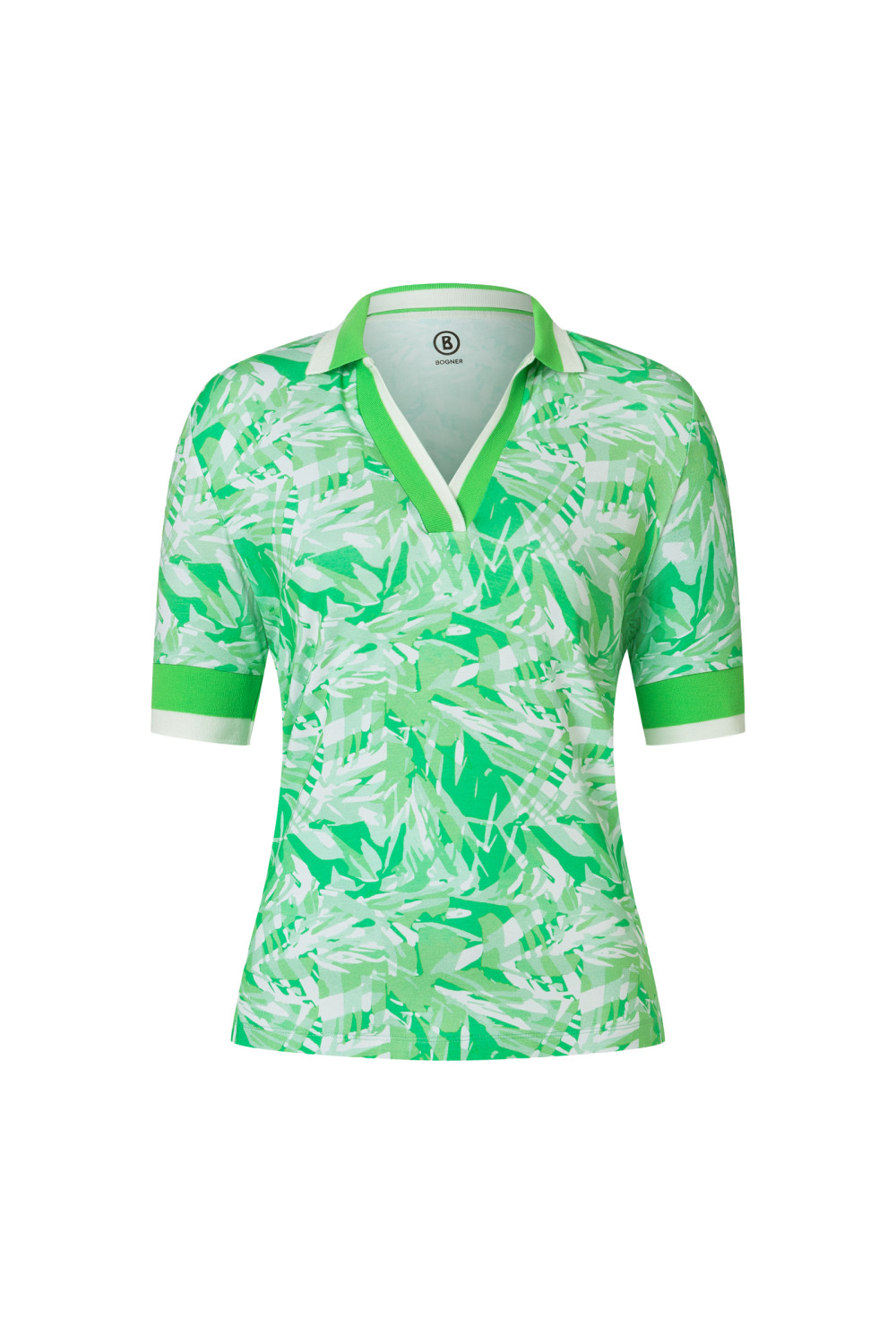 Функции Bogner Damen-Футболка Элони Фарбе Грюн-Вайс 13190₽