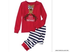 HOLIDAY REINDEER PAJAMAS SLEEPWEAR SET unisex by Gymboree NWT SIZE 3T