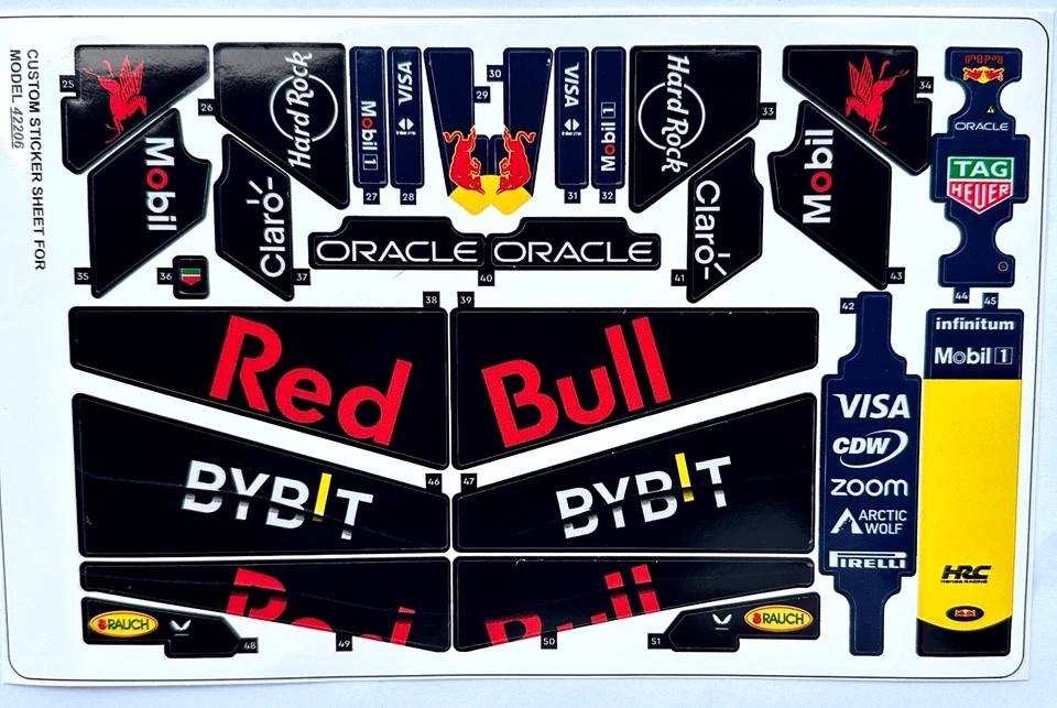 MARKENLOS Custom Stickers for 42206 Sheet 2, Replacement Stickers 42206 Sheet 2