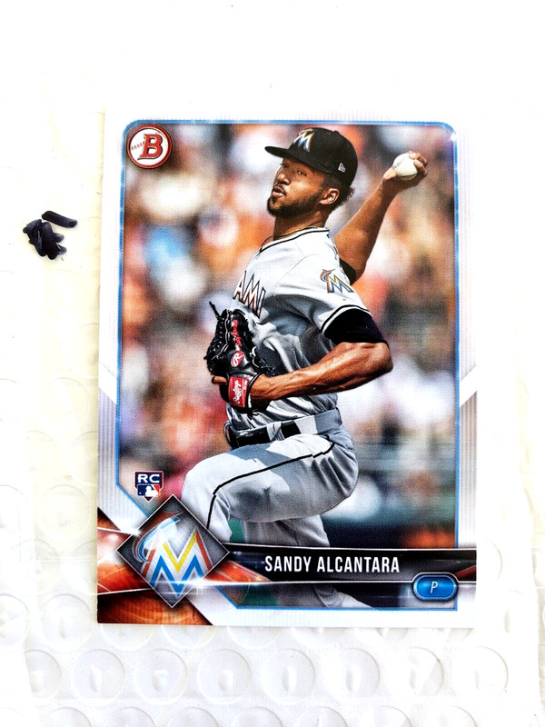 2018 Bowman - Sandy Alcantara - Rookie Card # 37 - NICE CARD - NRMNT/MINT
