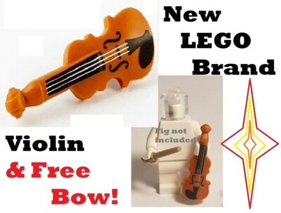 LEGO Minifigure VIOLIN Strings Instrument Cello Classical Music Band with  Bow