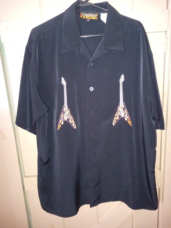 Men's  Vintage Dagon Fly Concert, guitars, Party shirt XL