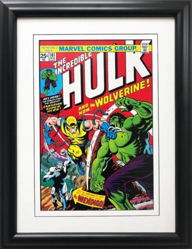  Marvel "The Incredible Hulk" #181 With Wolverine Framed Comic Book Poster Logan - Picture 1 of 3