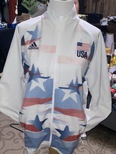 adidas USA Volleyball Warm-Up Jacket. Women  s Size MED. FU0102. 100 Retail