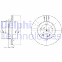 2X Delphi BG2768 Bremsscheibe FüR MERCEDES-BENZ