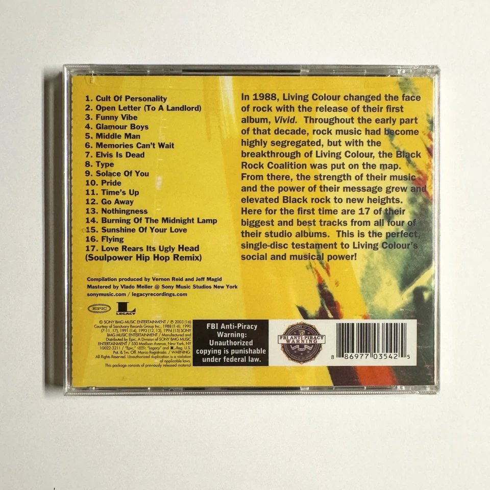 Everything Is Possible: The Best Of Living Colour (CD, 2006) Greatest Hits OOP Foto 2 de 2