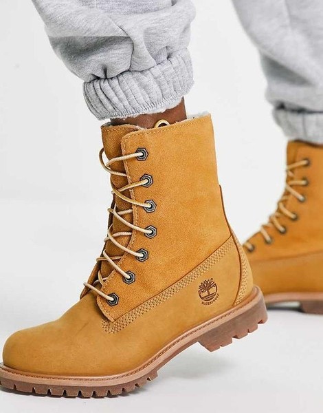 Women Timberland Boots Yellow Suede 36.5