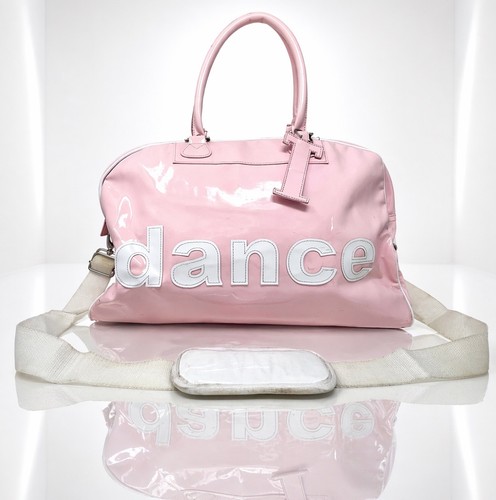 Trumpette Large Pink Patent Leather Dance Schleppbag Tote Bag Adjustable Strap