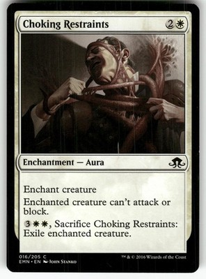 Choking Restraints 16 Common Eldritch Moon Magic: The Gathering NM