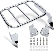 MoKitDora Sport Luggage Rack for Harley Sissy Bar Uprights FXFBS FXLR FXLRS
