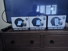 Signed NFL Mini Helmet   Mystery Box   Pick 1 2 or 3   Guaranteed Autograph