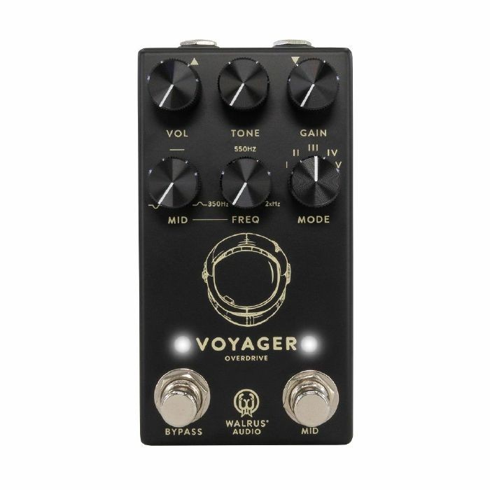 Walrus Audio Voyageur MKII Pre-Amp/Overdrive Effects Pedal (black)
