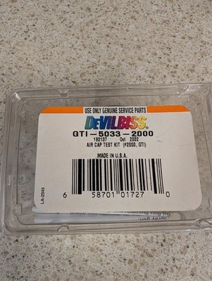 Devilbiss Air cap test kit. New.