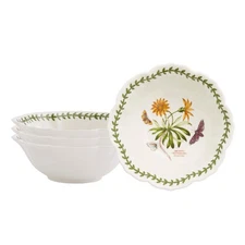 Portmeirion Botanic Garden Lotus Blossom Bowl, Set of 4 -Microwave Safe