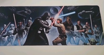Star Wars characters gaming computer mouse pad 31 1/4'' x 11 7/8''