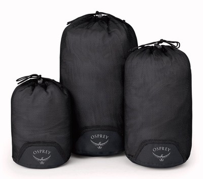 Osprey Daylite Mesh Stuff Sack Set Packsack Black schwarz Neu