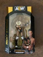 AEW Unmatched Series 14 RICKY STARKS 128 Wrestling Wrestler 7 Inch Champion Belt