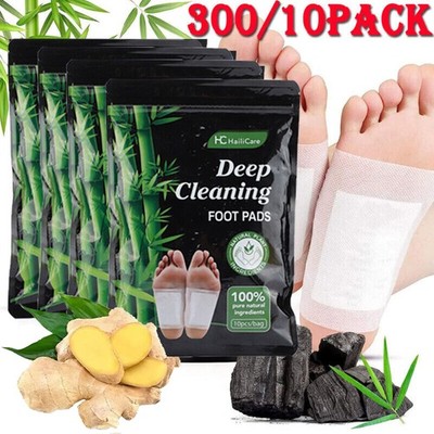 Detox 10-300X Foot Patches Foot Pads Body Toxins Feet Slimming Cleansing Herbal