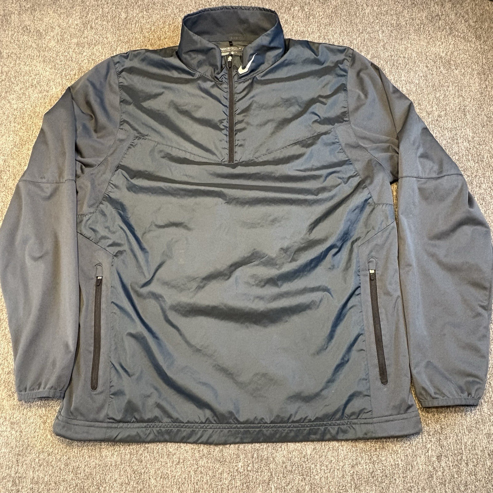 SACAI X NIKE Nike Golf Jacket Nero Pullover Manica Lunga 1 4 Zip Uomo Tg M Giacca a Vento