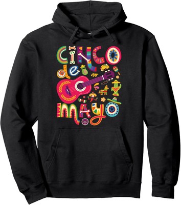 Mexican Taco Guitar Fiesta Five de May Design Unisex Hooded Sweatshirt