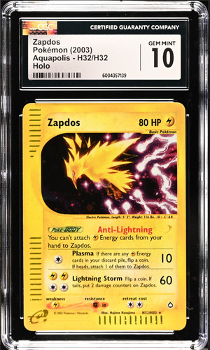 Zapdos graded CGC 10 for sale on eBay