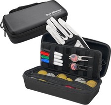 Golf Glove Holder Case with Shaper - Portable Case- Black