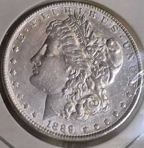 1889-P AU Morgan Silver Dollar~NO RESERVE~Must Have~My Private Collection#1656