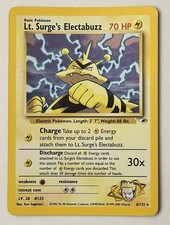 Pokemon Lt. Surge’s Electabuzz 6/132 Holo Rare Gym Heroes WOTC Lightly Played on eBay