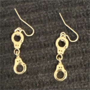 Gold Plated Fishhook Ear Wire Earring Hooks with Chain Dangle Drops, Pair