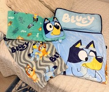 Bluey and Bingo Sleeping Mat, Blanket Throws, Pillow Set