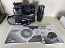 Pentax K200D 10.2MP Digital SLR Camera  2 Lenses  Box  Inserts TESTED