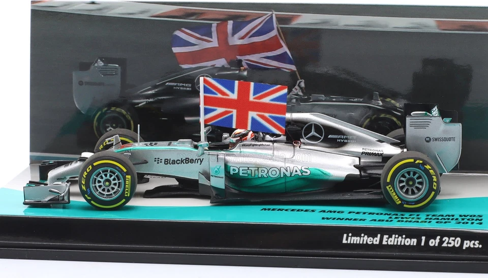 Mercedes F1 #44 2014 World Champion Winner Abu Dhabi GP Lewis Hamilton in 1:43 s - Image 3 of 3