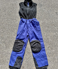 Tuta da sci neve vintage LL Bean Gore Tex pile gilet corpo intero taglia M blu nero