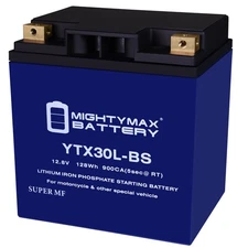 Mighty Max YTX30L-BS LIFEPO4 12V 30AH 680 CCA Lithium Iron Phosphate Battery