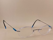 Silhouette Eyeglasses Frame 5500 70 6660 Blue Gunmetal 19-150 Titanium Austria