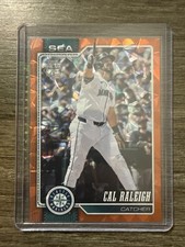 2026 Topps Series 1 Cal Raleigh #140 Orange Diamante /25